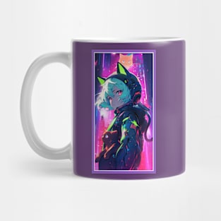 Anime Sci-Fi Cat Girl | Quality Anime Girl Artwork | Manga Girl Anime Art Mug